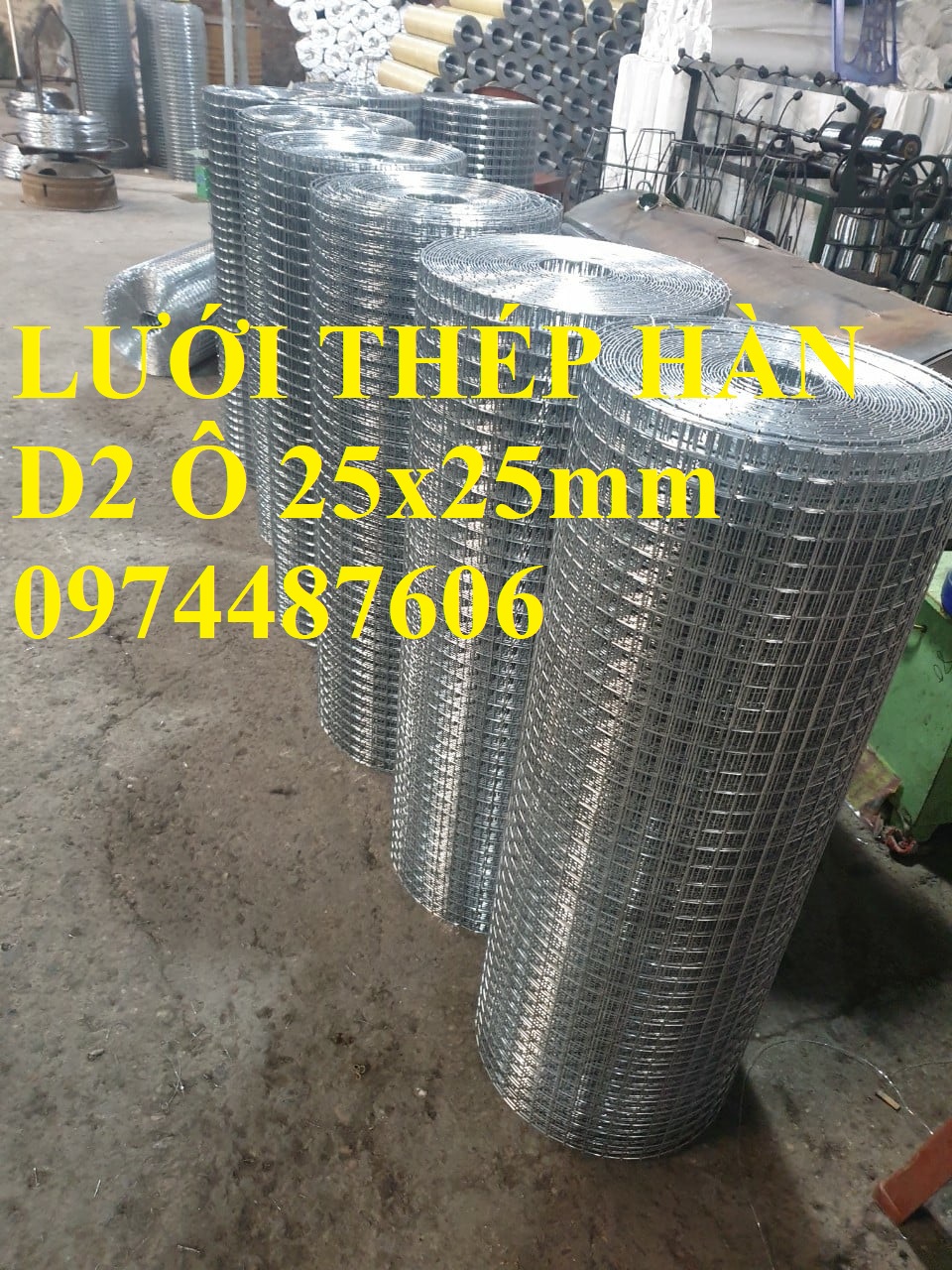 Lưới thép hàn mạ kẽm ô 25x25 dây 2 ly , ô 35x35 dây 3 ly có sẵn