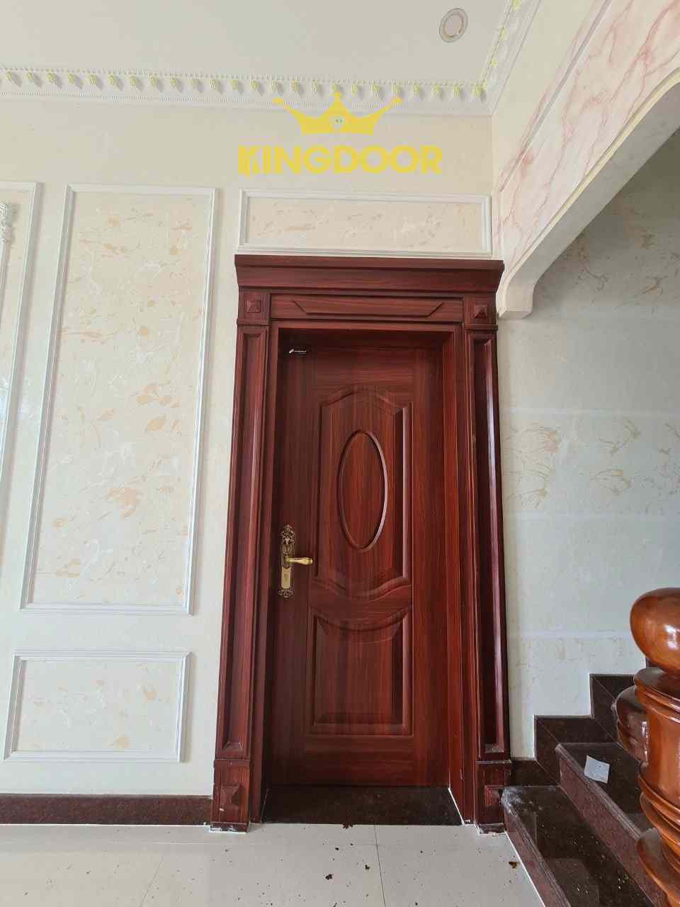 cửa thép vân gỗ biệt phủ cao cấp sang trọng