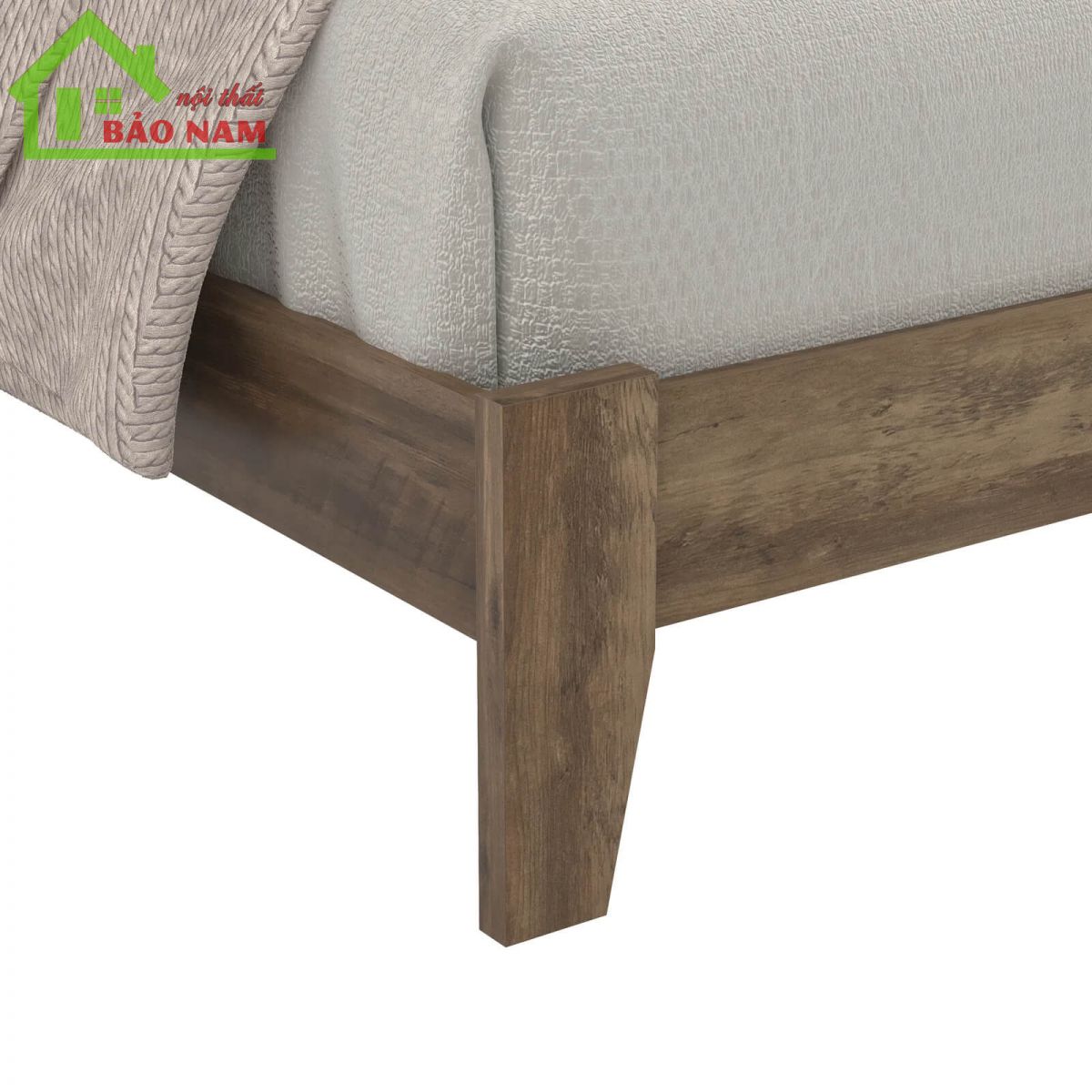 Đóng giường gỗ tự nhiên đẹp, giá rẻ - gia công tại xưởng