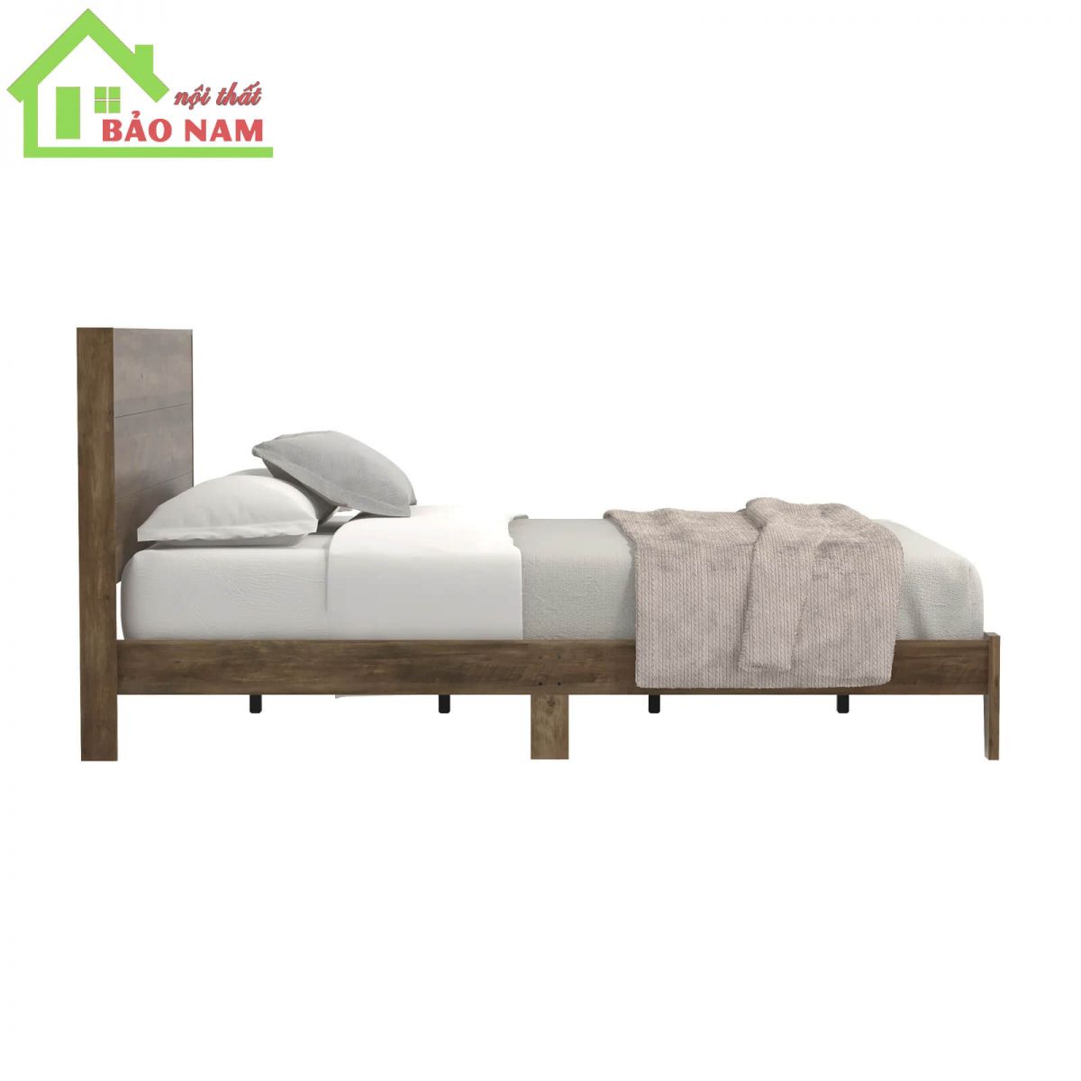 Đóng giường gỗ tự nhiên đẹp, giá rẻ - gia công tại xưởng