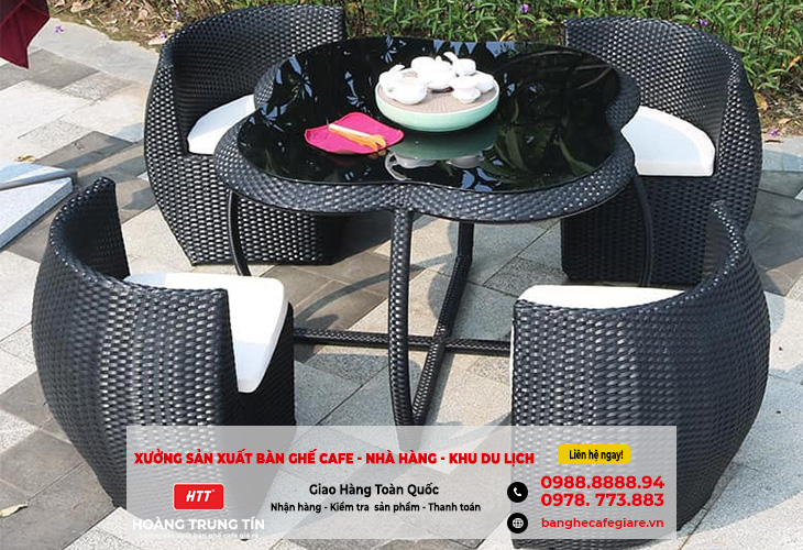 (MỸ THO) Bộ bàn ghế cafe sân vườn giá rẻ chất lượng