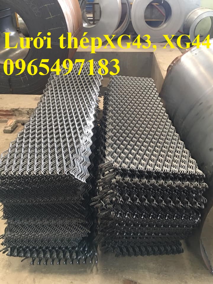 Lưới dập giãn XG43, lưỡi dập giãn XG44 có sẵn kích thước 1.5x2m/ tấm.