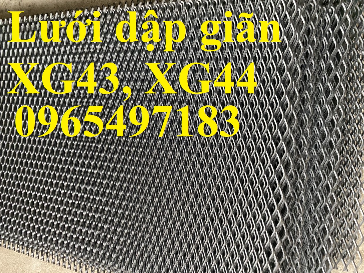 Lưới dập giãn XG43, lưỡi dập giãn XG44 có sẵn kích thước 1.5x2m/ tấm.