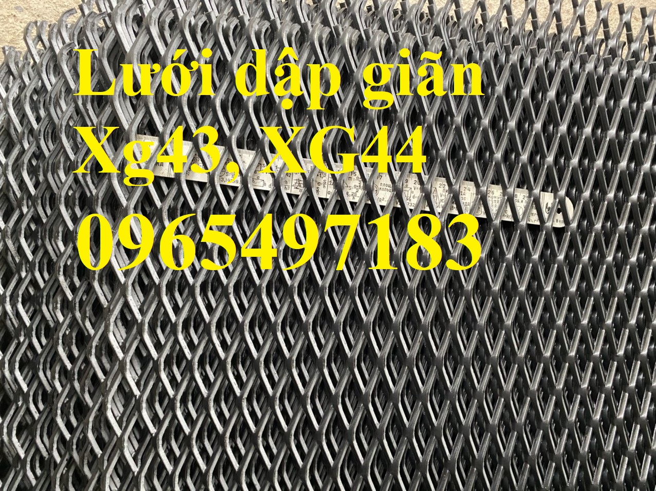 Lưới dập giãn XG43, lưỡi dập giãn XG44 có sẵn kích thước 1.5x2m/ tấm.