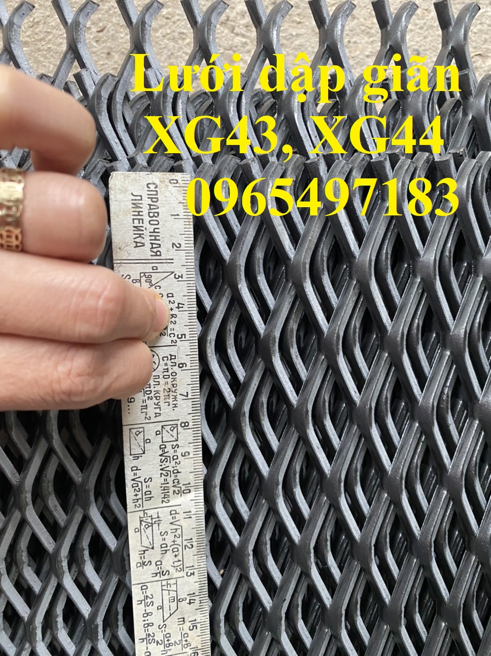 Lưới dập giãn XG43, lưỡi dập giãn XG44 có sẵn kích thước 1.5x2m/ tấm.