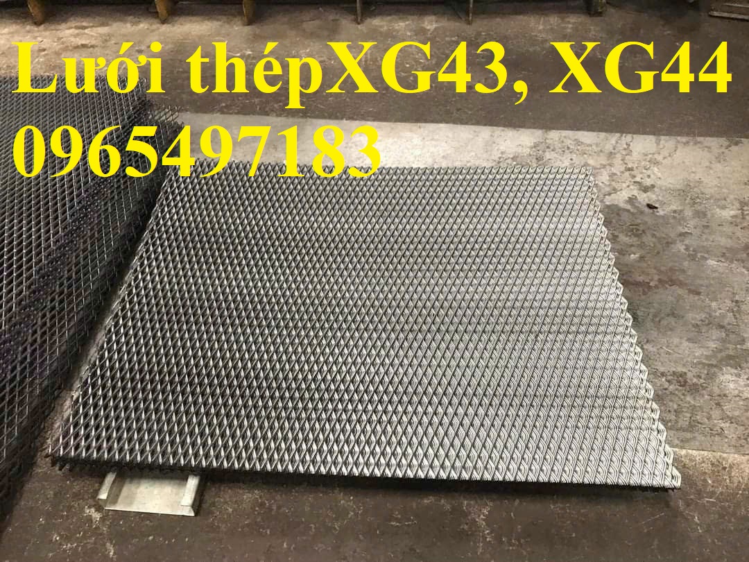 Lưới dập giãn XG43, lưỡi dập giãn XG44 có sẵn kích thước 1.5x2m/ tấm.