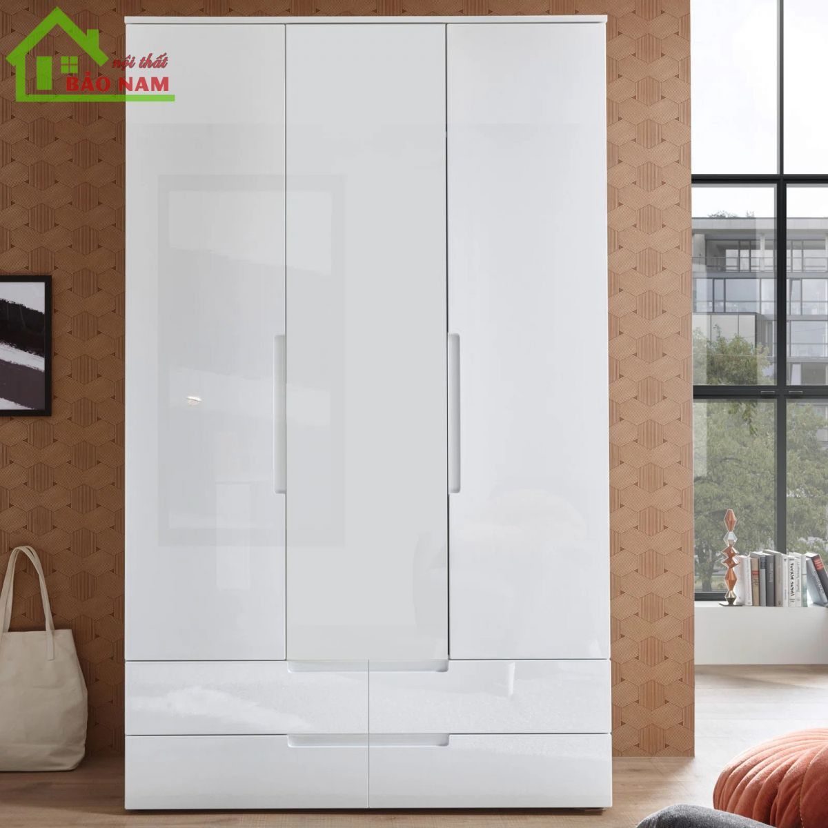 Đóng tủ áo acrylic an cường hiện đại - Giá gốc tại XƯỞNG tphcm