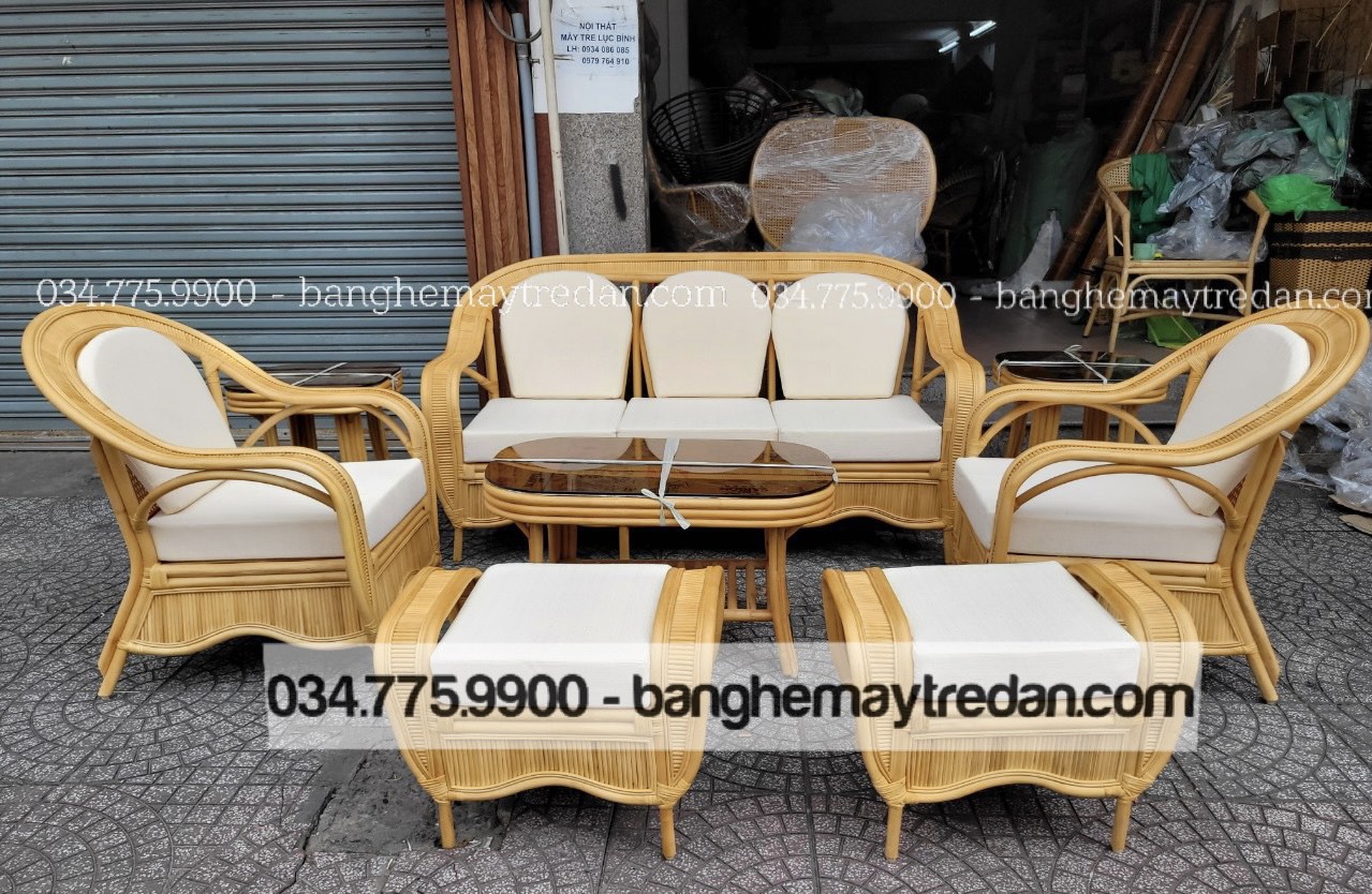 Bàn ghế mây cổ điển chất lượng cao - Mây tre lục bình