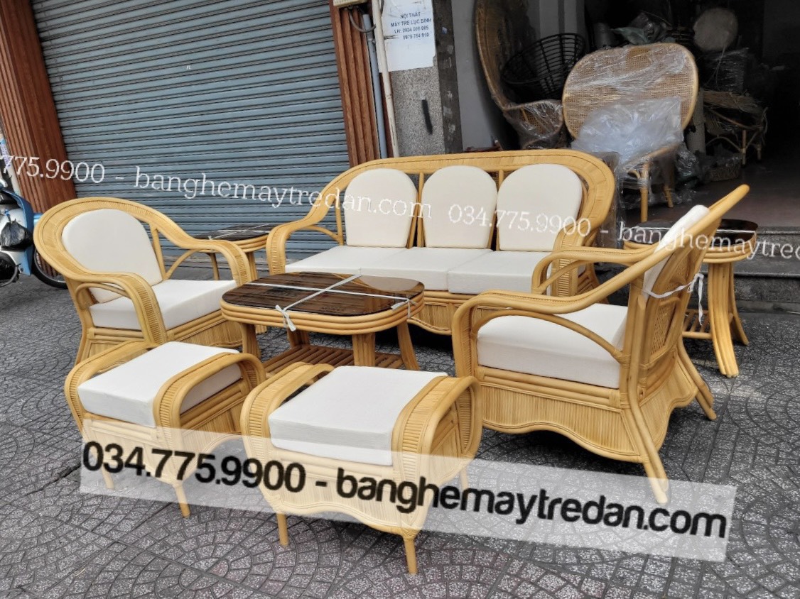 Bàn ghế mây cổ điển chất lượng cao - Mây tre lục bình