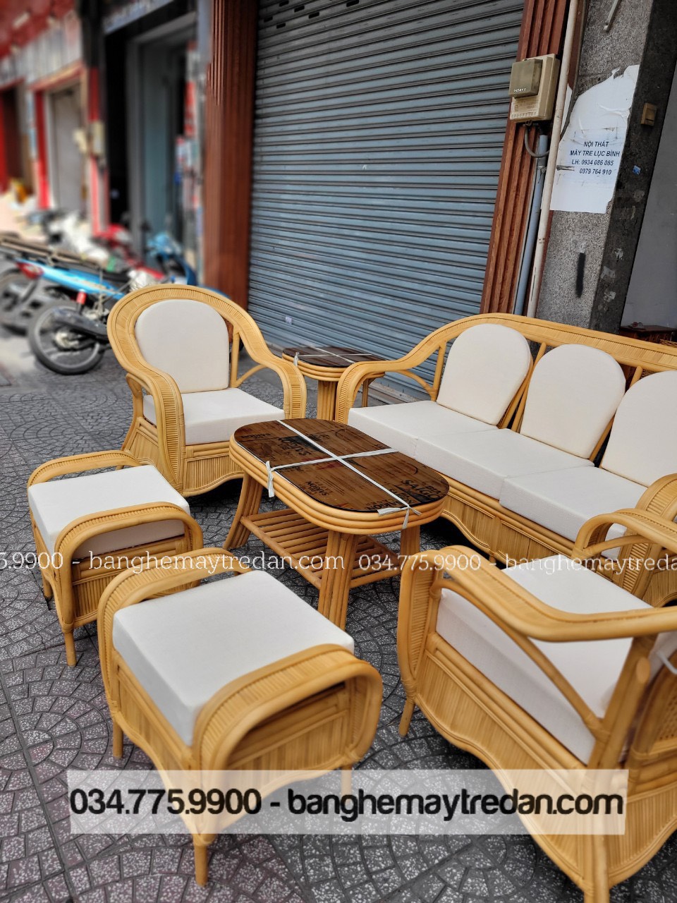 Bàn ghế mây cổ điển chất lượng cao - Mây tre lục bình