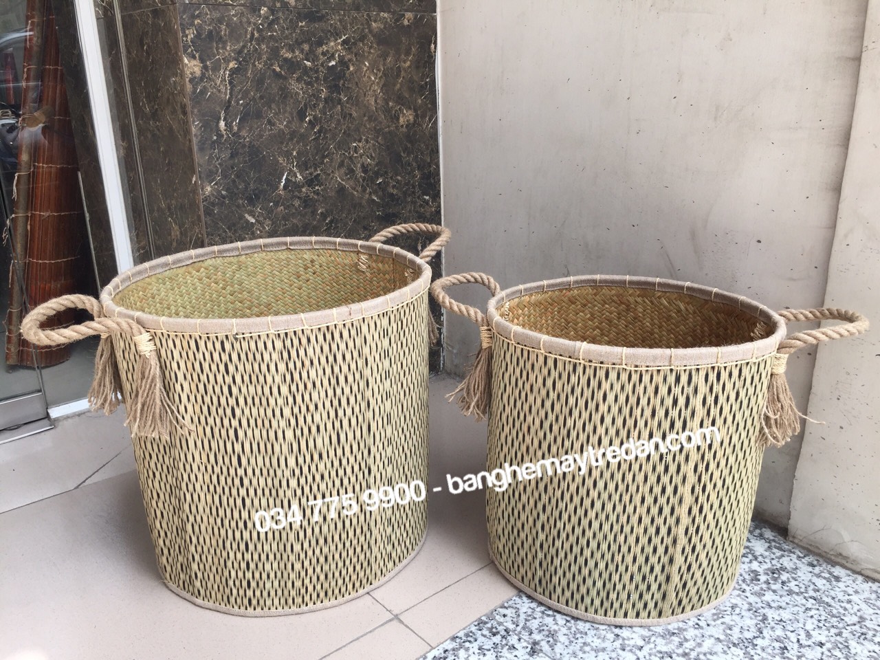 Sọt mây tre để quần áo dơ - Mây tre lục bình