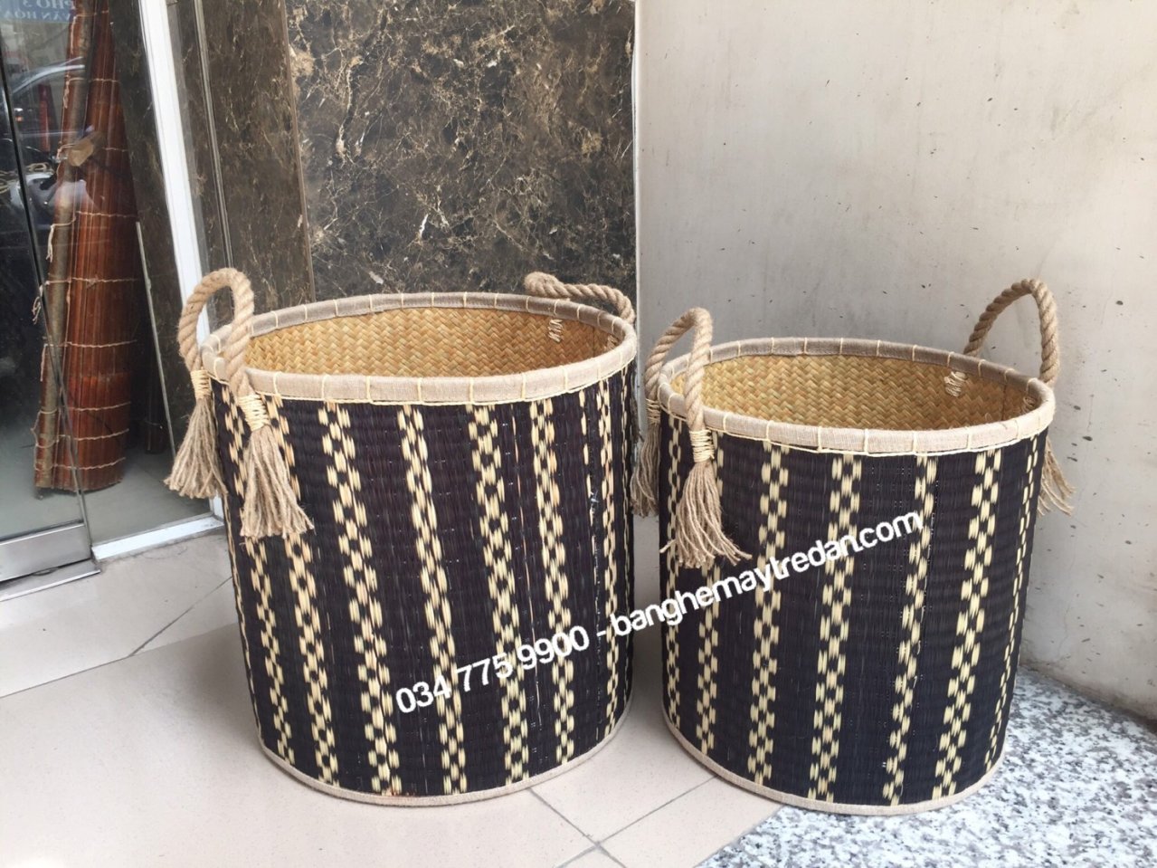 Sọt mây tre để quần áo dơ - Mây tre lục bình