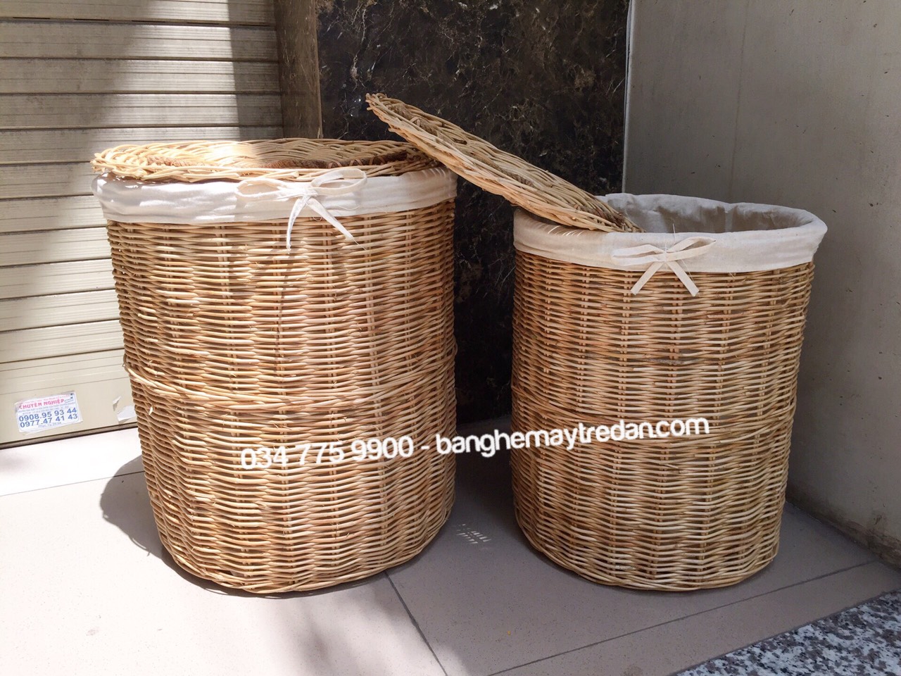 Sọt mây tre để quần áo dơ - Mây tre lục bình