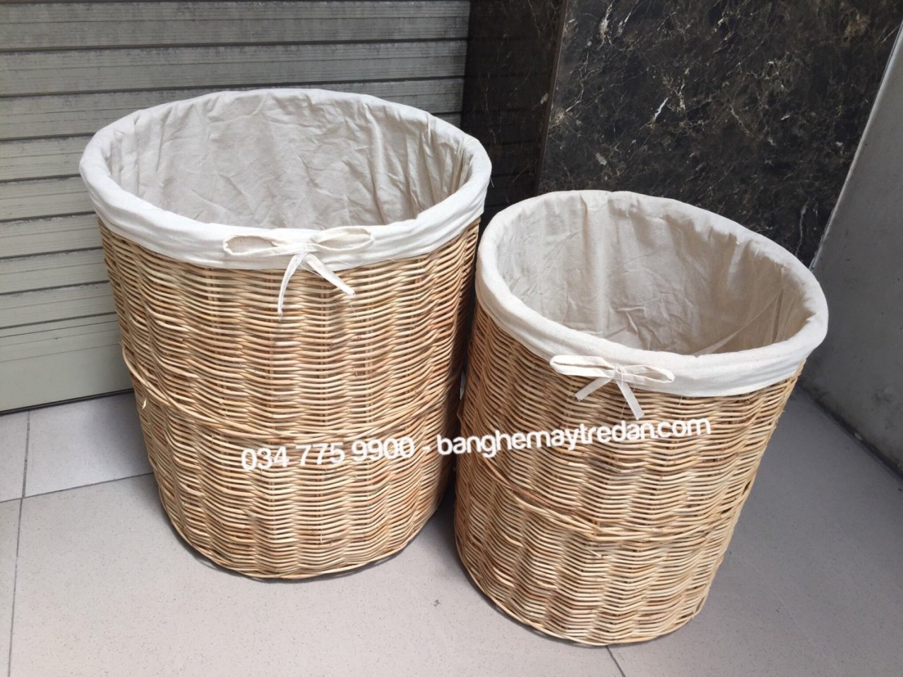 Sọt mây tre để quần áo dơ - Mây tre lục bình