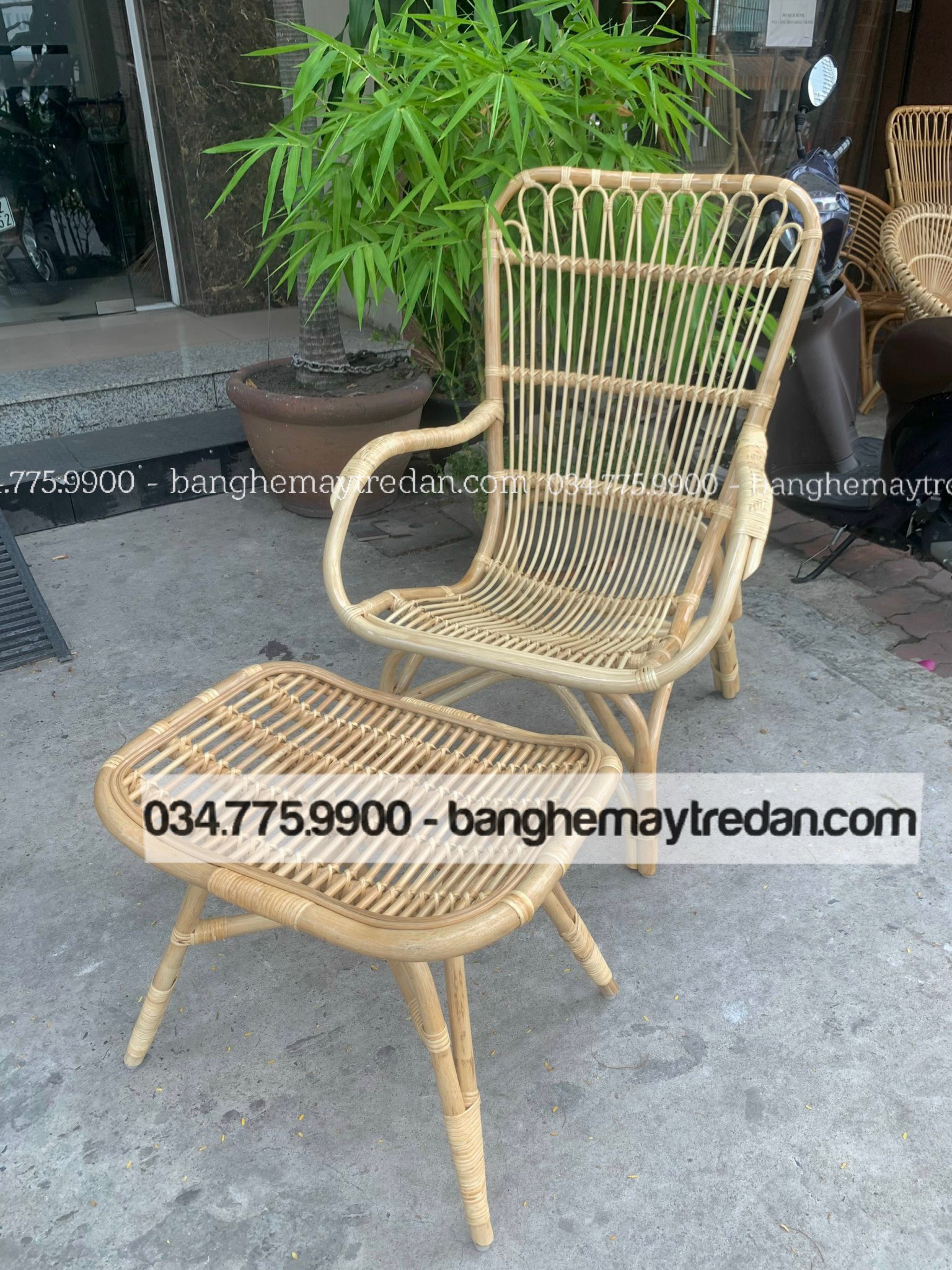 Ghế mây thư giãn phòng ngủ - Mây Tre Lục Bình