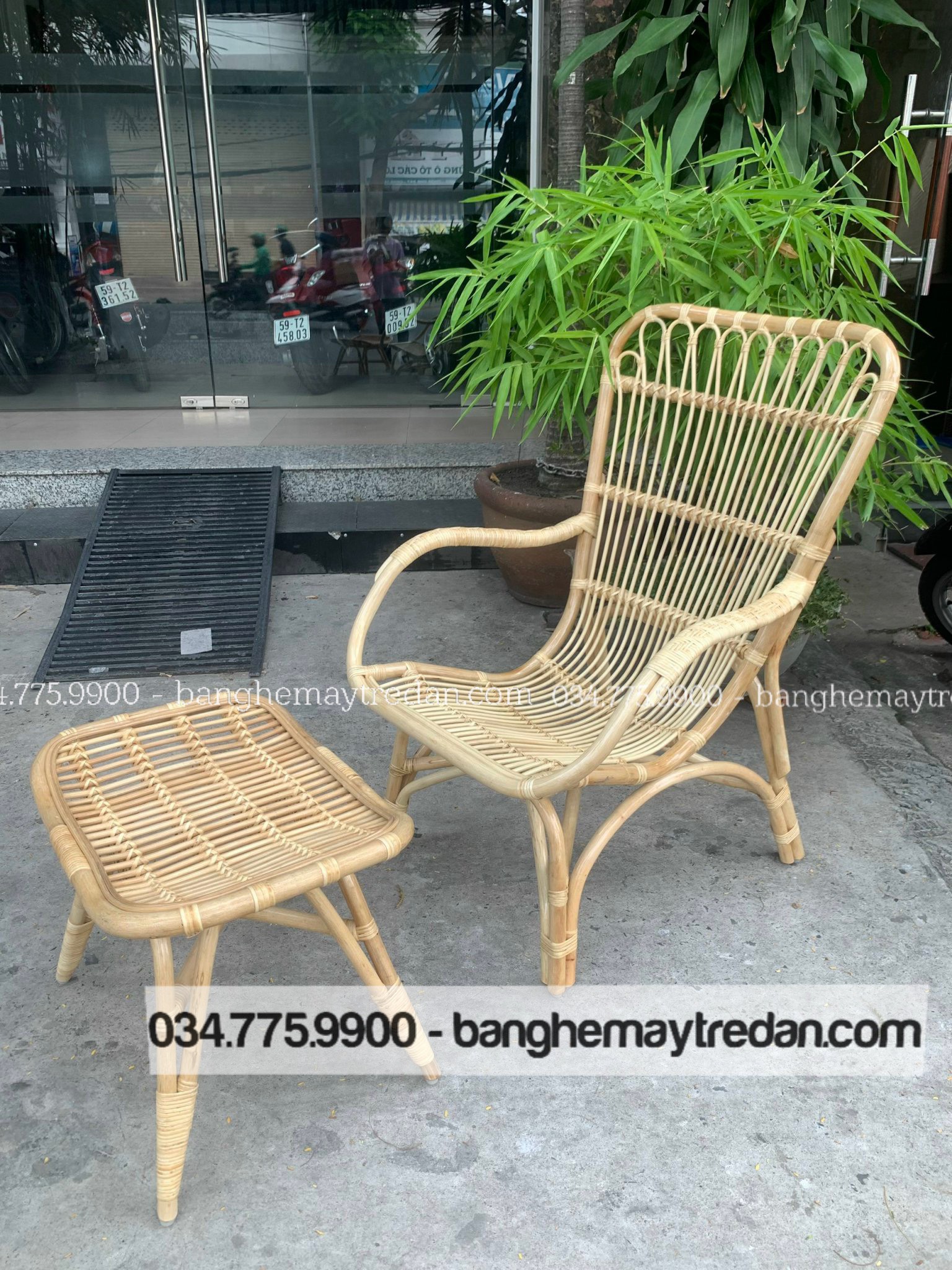 Ghế mây thư giãn phòng ngủ - Mây Tre Lục Bình