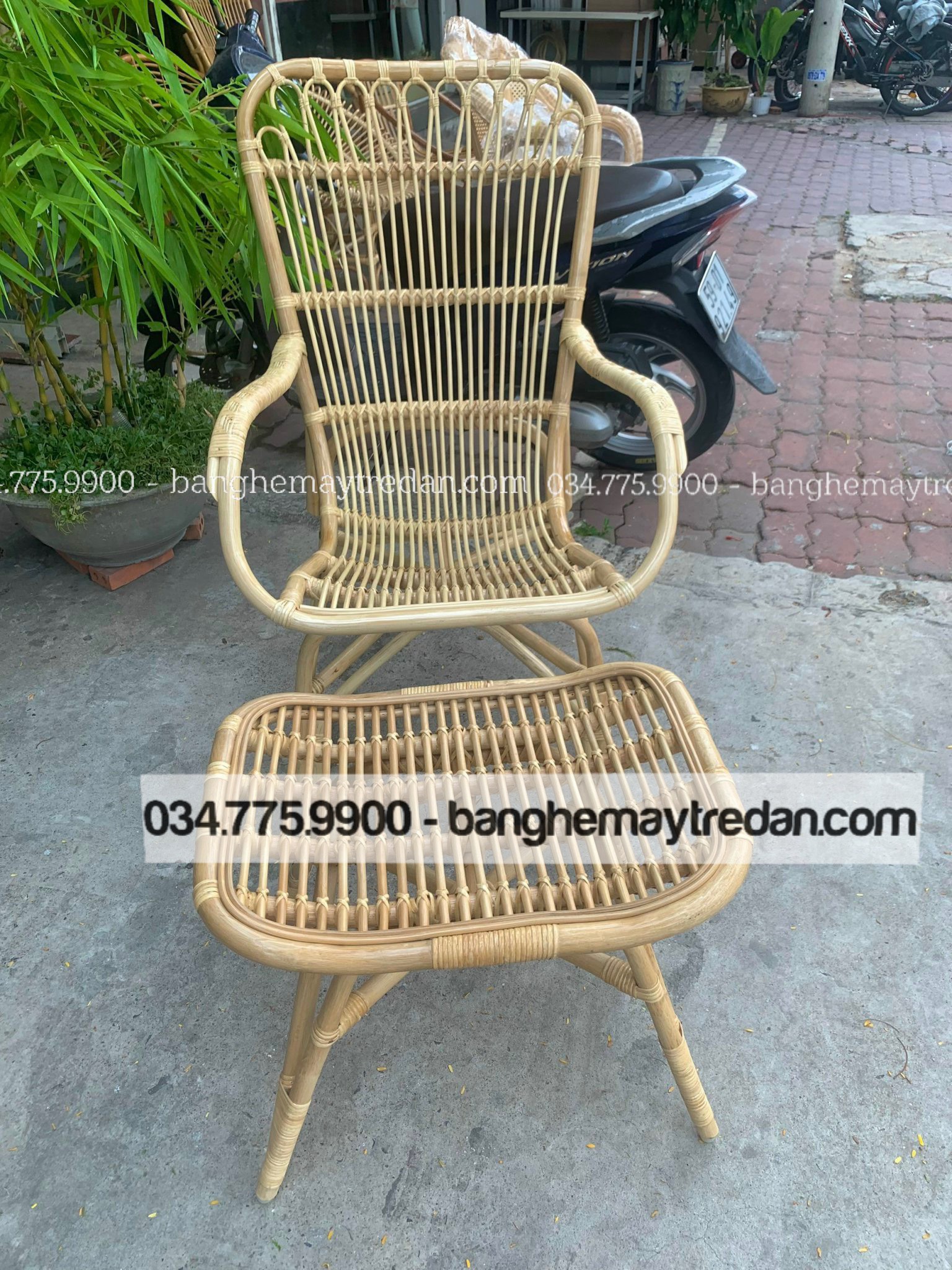 Ghế mây thư giãn phòng ngủ - Mây Tre Lục Bình