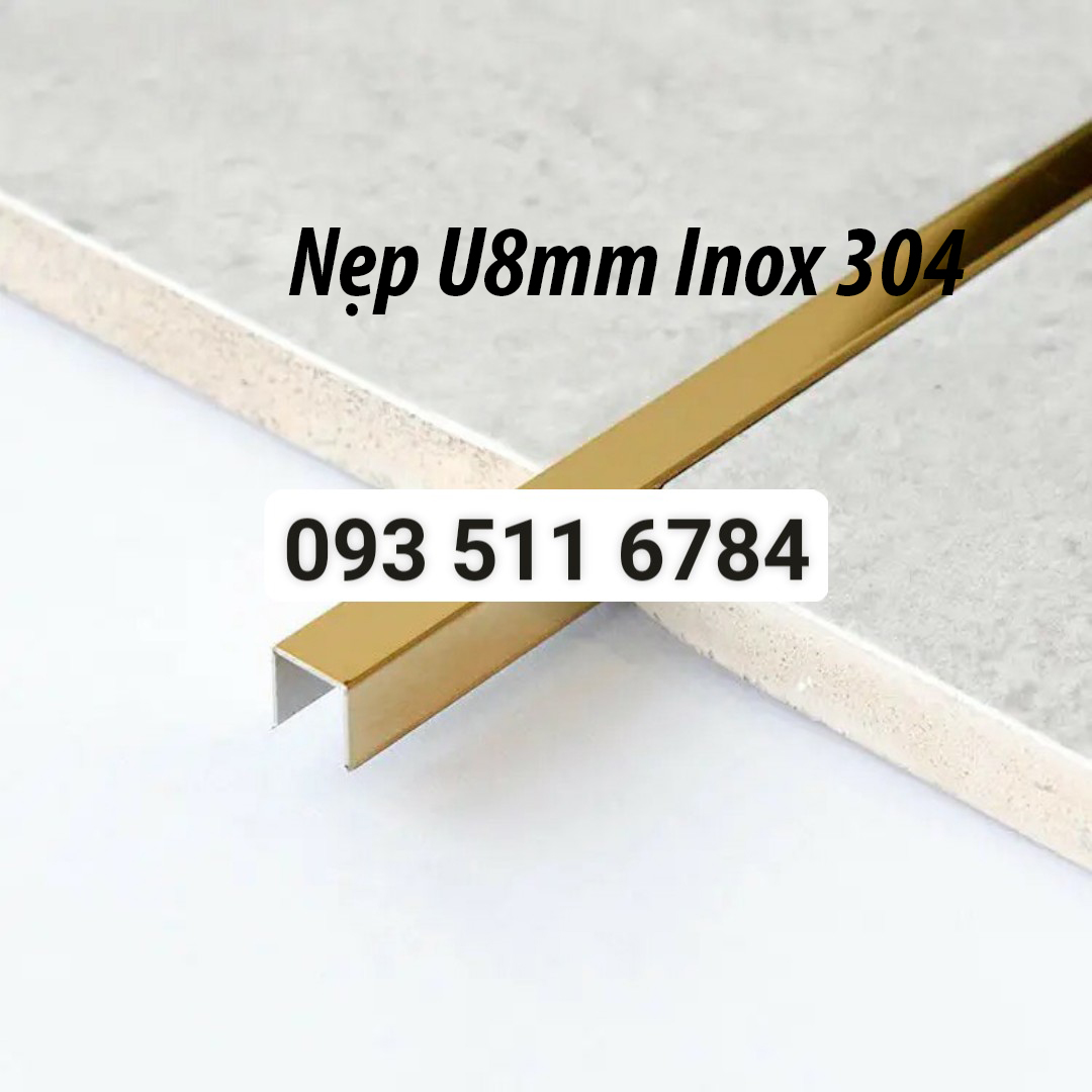 Nẹp U inox bóng nẹp trang trí T nhôm nối sàn khe hở