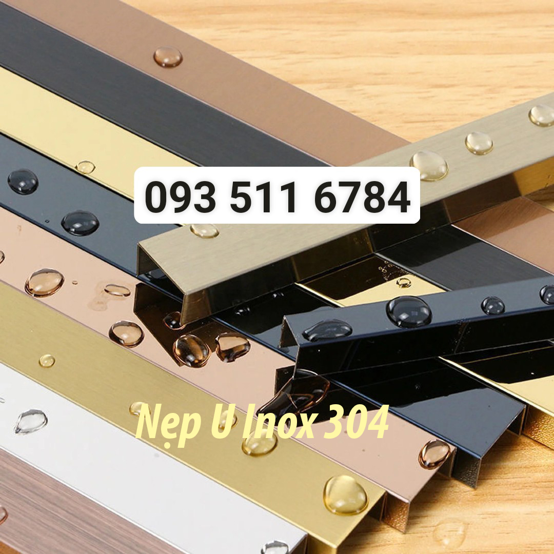 Nẹp U inox bóng nẹp trang trí T nhôm nối sàn khe hở
