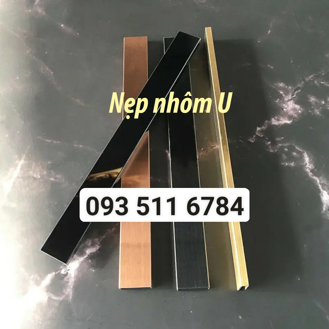 Nẹp U inox bóng nẹp trang trí T nhôm nối sàn khe hở
