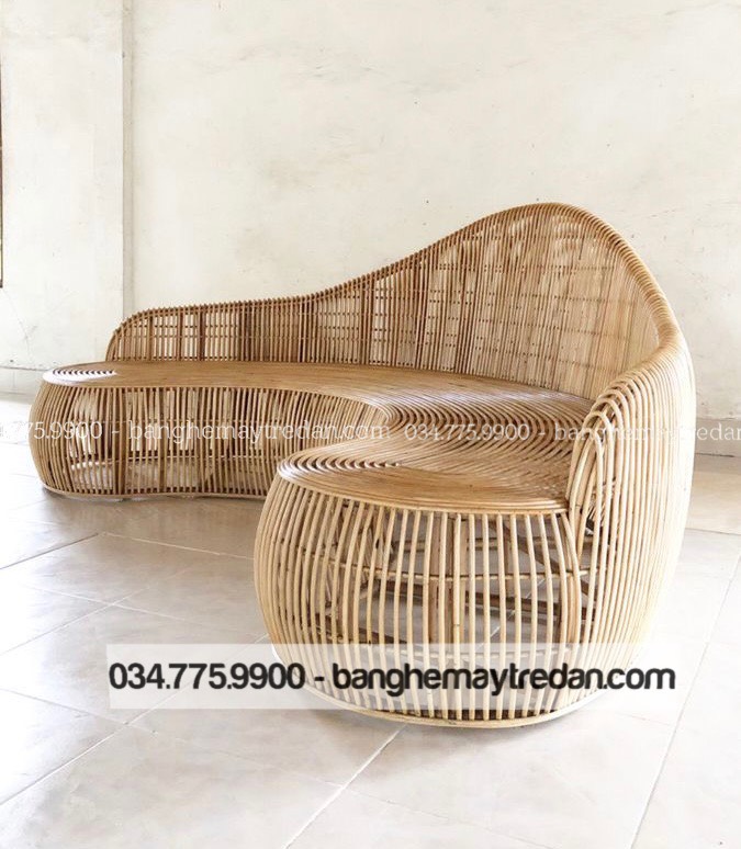 Bàn ghế mây cho homestay cao cấp - Bàn ghế mây tre đan