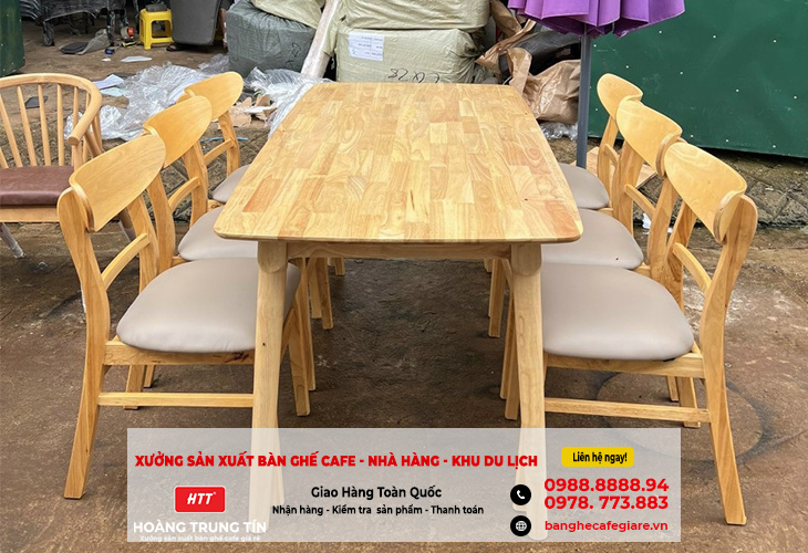 Bộ bàn ghế gỗ cao cấp giá xưởng tại An Giang