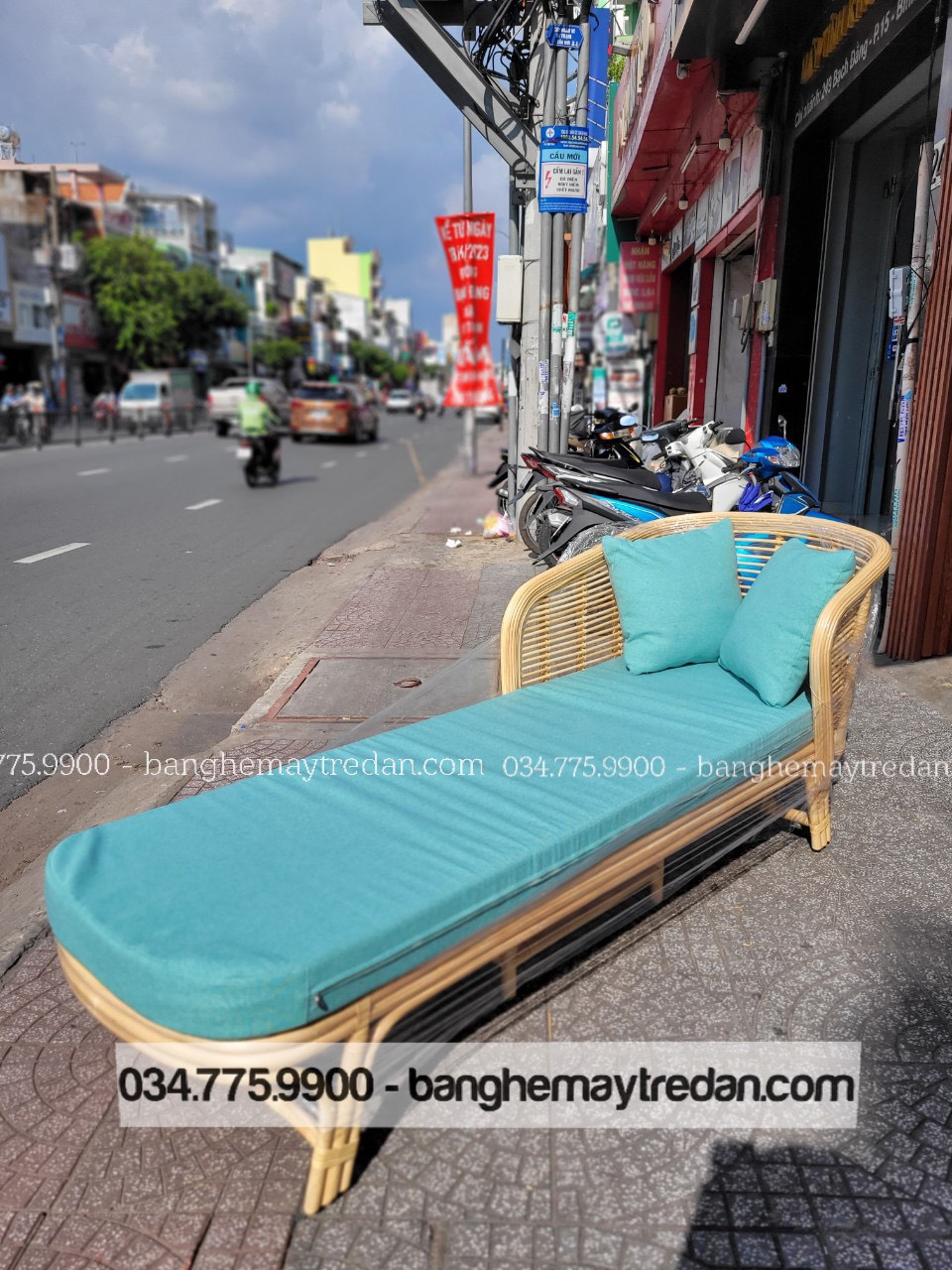 Sofa bed mây tự nhiên cao cấp - Bàn ghế mây tre đan