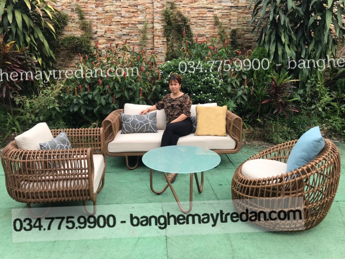 Ghế nhựa giả mây nữ hoàng đẳng cấp - Bàn ghế mây tre đan