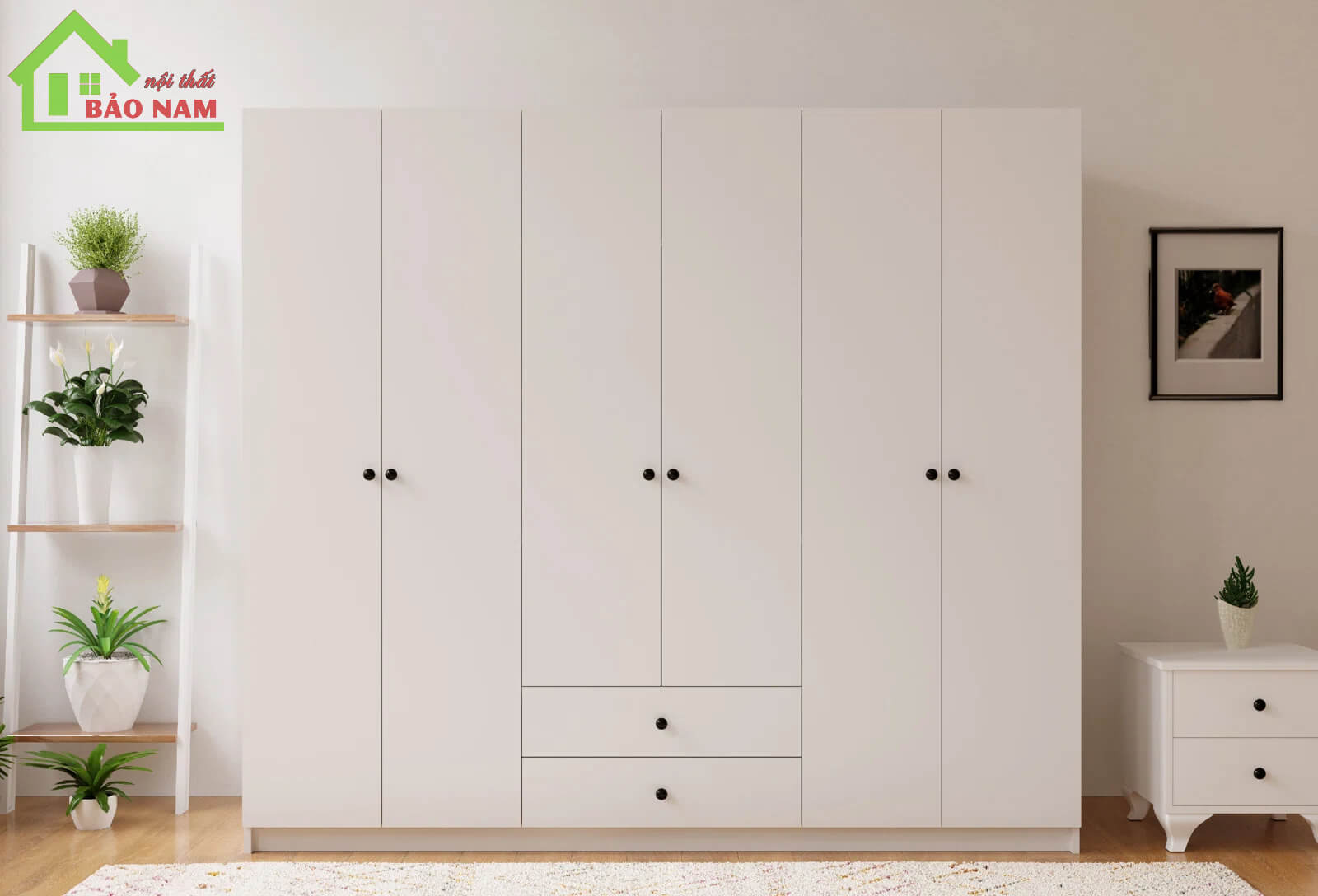 Tủ áo mdf melamine hiện đại - Đóng tủ áo gỗ giá rẻ tại TPHCM