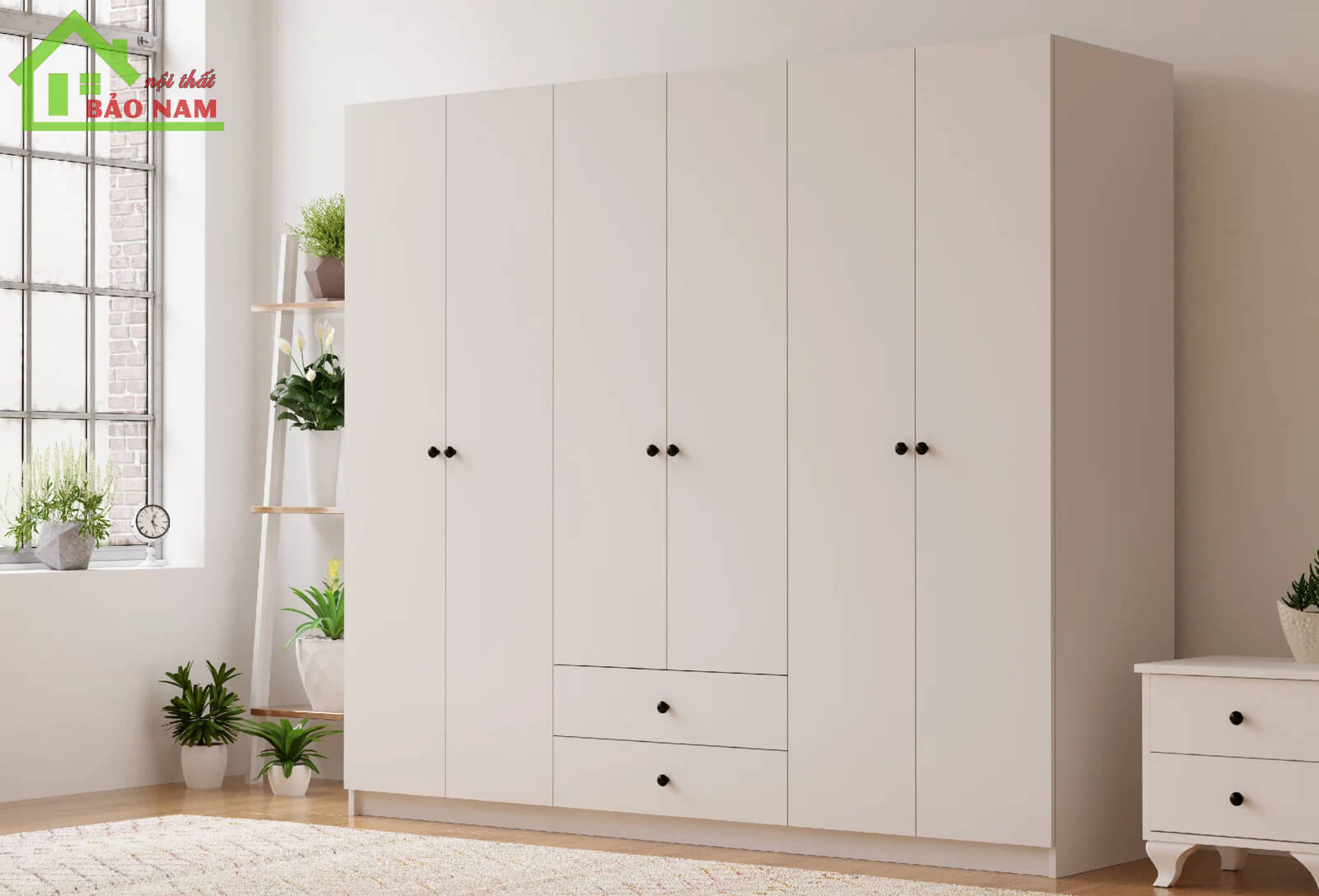 Tủ áo mdf melamine hiện đại - Đóng tủ áo gỗ giá rẻ tại TPHCM