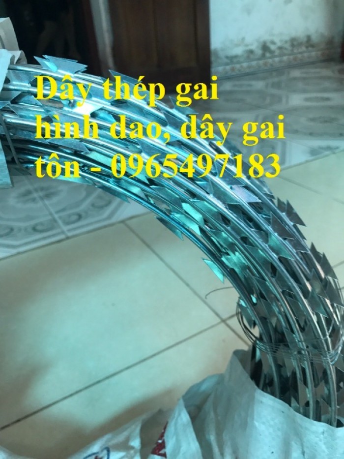dây thép gai chống trộm, dây thép gai hình dao, dây gai tôn,