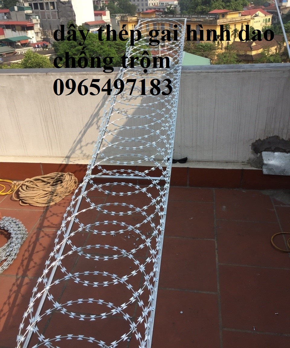 dây thép gai chống trộm, dây thép gai hình dao, dây gai tôn,
