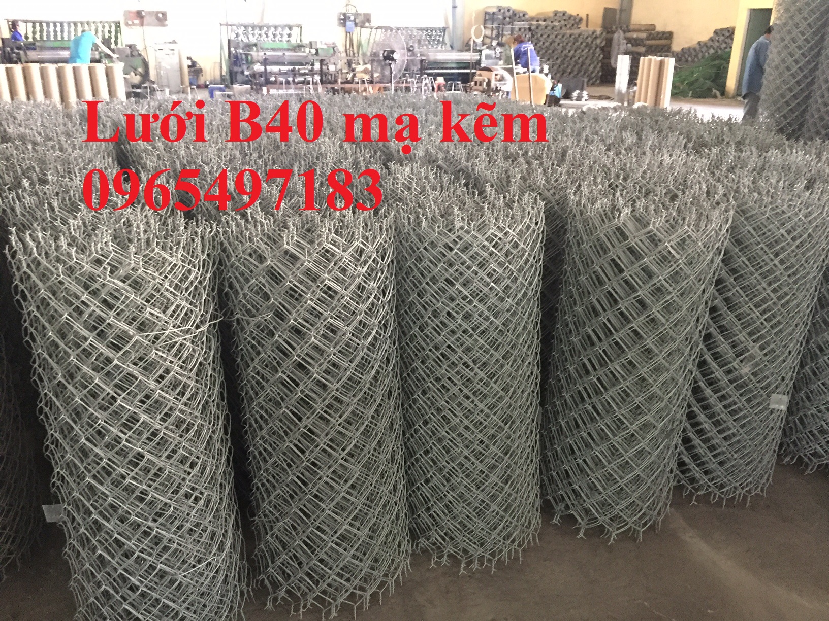 Lưới thép B40 mạ kẽm có sẵn khổ cao 1m- 2.4m