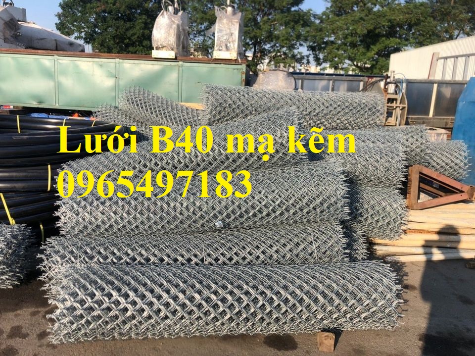 Lưới thép B40 mạ kẽm có sẵn khổ cao 1m- 2.4m