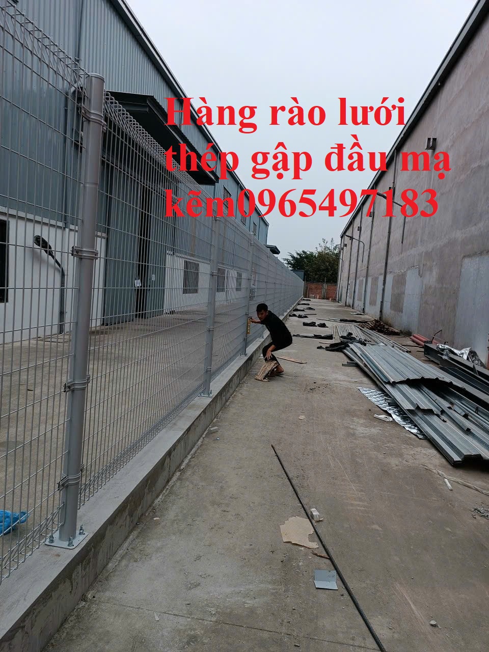 Báo giá Lưới thép hàng rào chấn sóng, lưới thép hàng rào gập đầu,