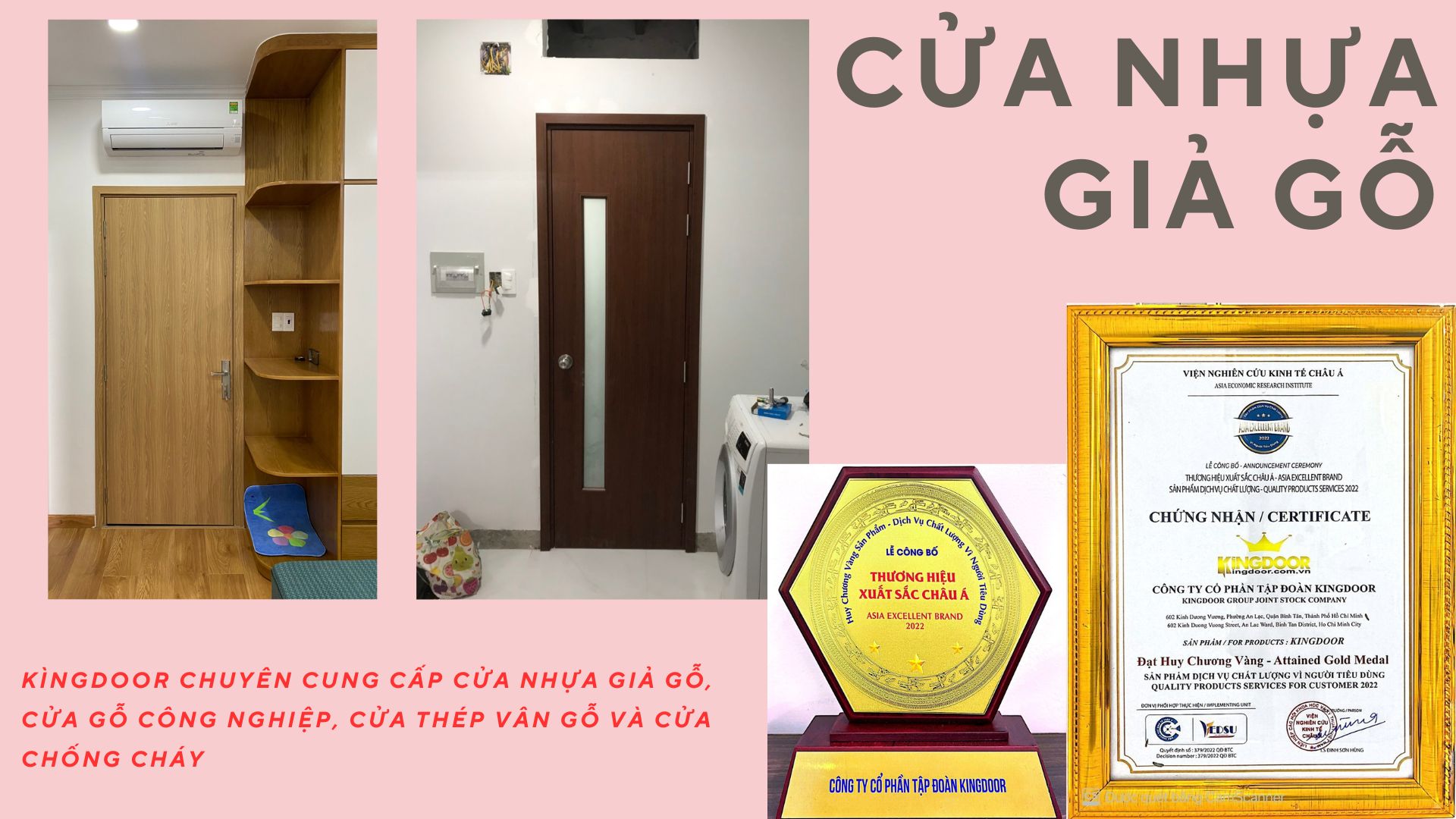 Cửa nhựa giả gỗ sungyu tại quận 9 - Cửa nhà vệ sinh