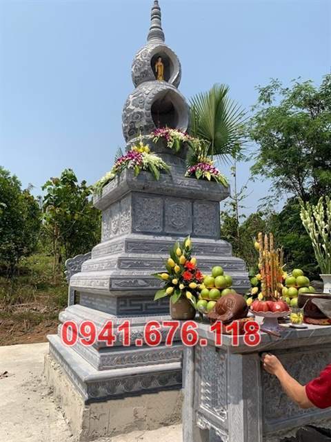 Vĩnh long bán mộ tháp bằng đá để tro cốt đẹp