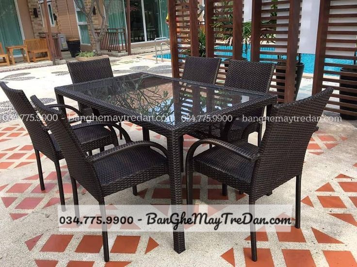 Bàn ghế ăn nhựa giả mây nhỏ gọn - Mây Tre Lục Bình