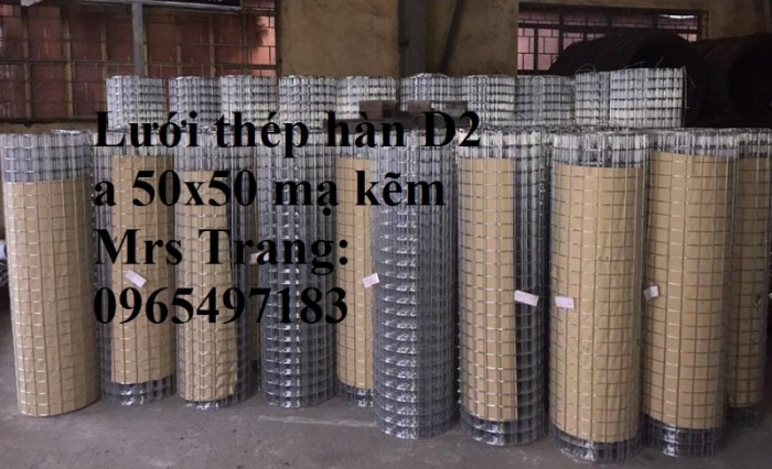Lưới thép hàn D2 ô 50x50, lưới thép hàn d2 a50x50, lưới thép hàn D2