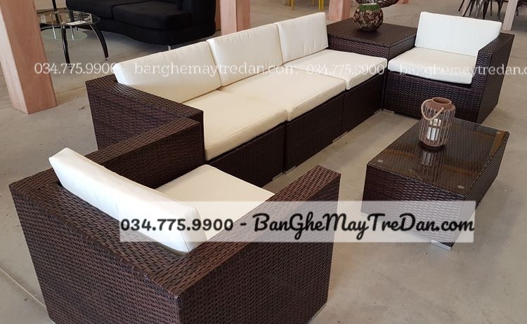 Bật mí 5 ưu điểm của bàn ghế sofa nhựa giả mây