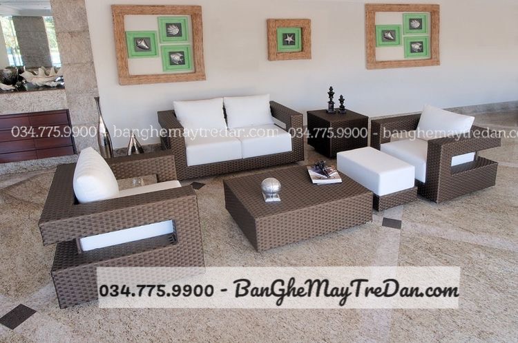 Bật mí 5 ưu điểm của bàn ghế sofa nhựa giả mây