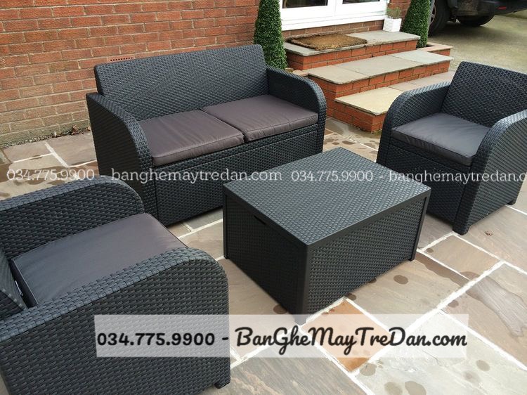 Bật mí 5 ưu điểm của bàn ghế sofa nhựa giả mây