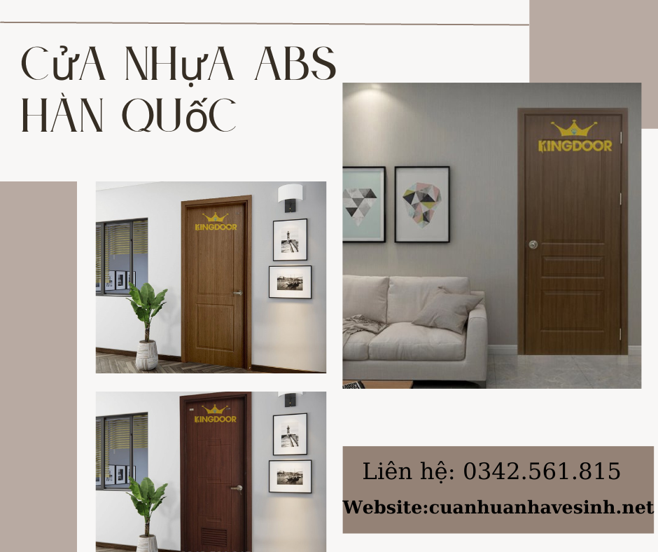 Cửa Nhựa ABS Hàn Quốc Tại Đắk Lắk  Cửa Nhựa Giả Gỗ Kingdoor