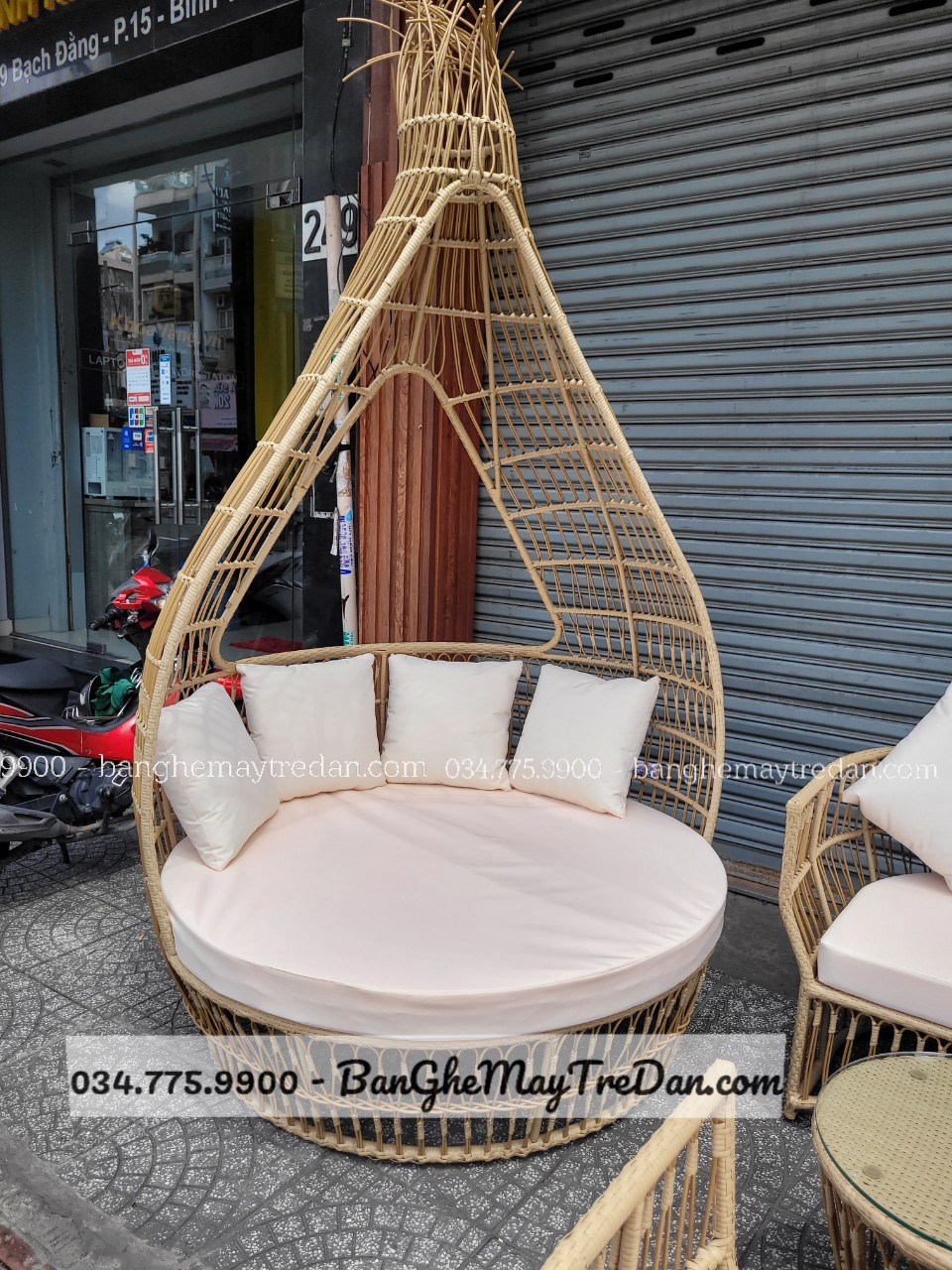Ghế tổ chim, bàn ghế ngoài trời cao cấp, giá tốt
