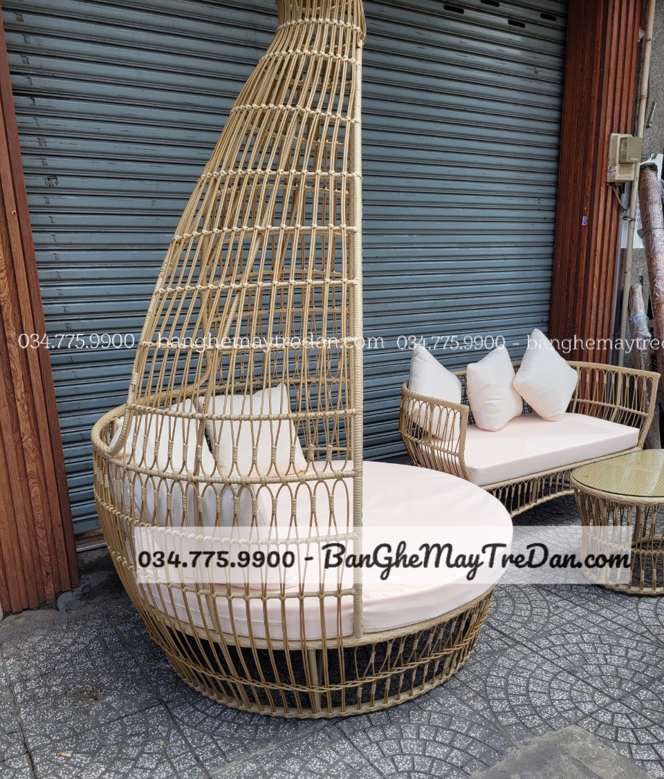 Ghế tổ chim, bàn ghế ngoài trời cao cấp, giá tốt