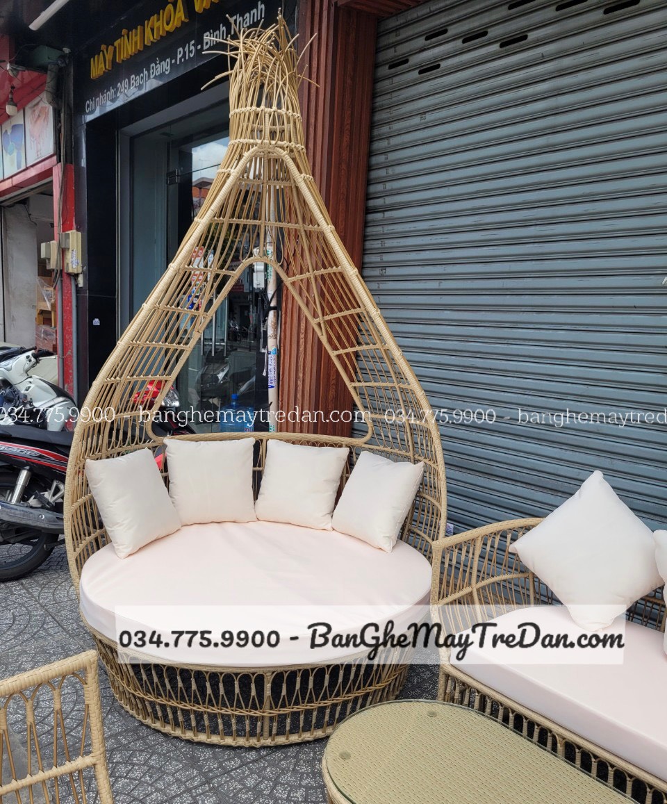 Ghế tổ chim, bàn ghế ngoài trời cao cấp, giá tốt