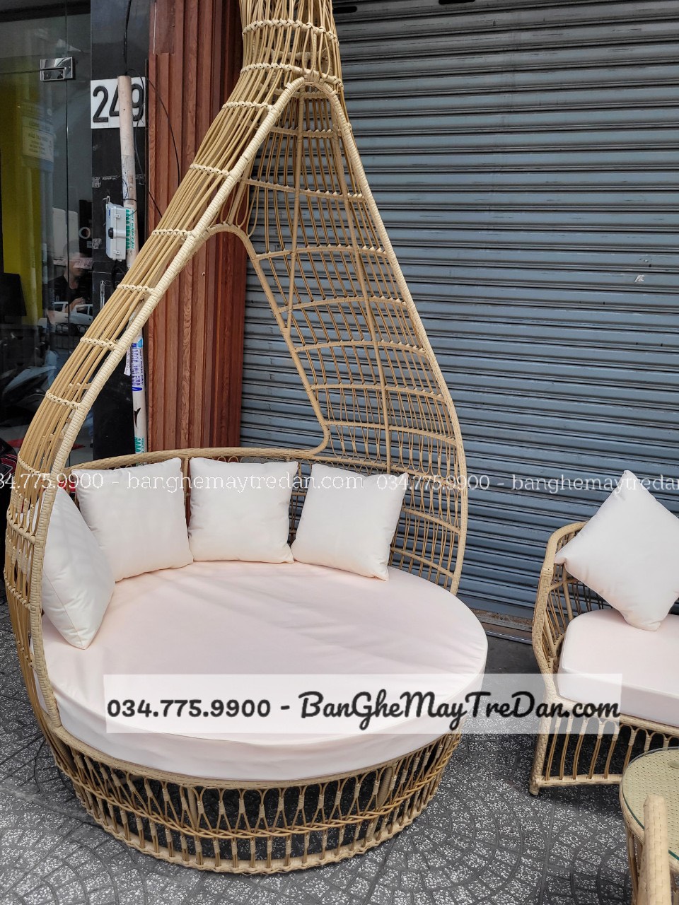 Ghế tổ chim, bàn ghế ngoài trời cao cấp, giá tốt