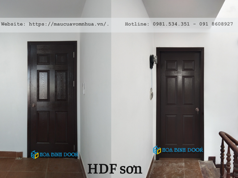 Cửa gỗ công nghiệp quận 10 - Cửa gỗ HDF phòng ngủ
