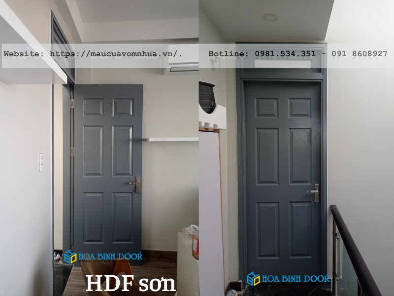 Cửa gỗ công nghiệp quận 10 - Cửa gỗ HDF phòng ngủ