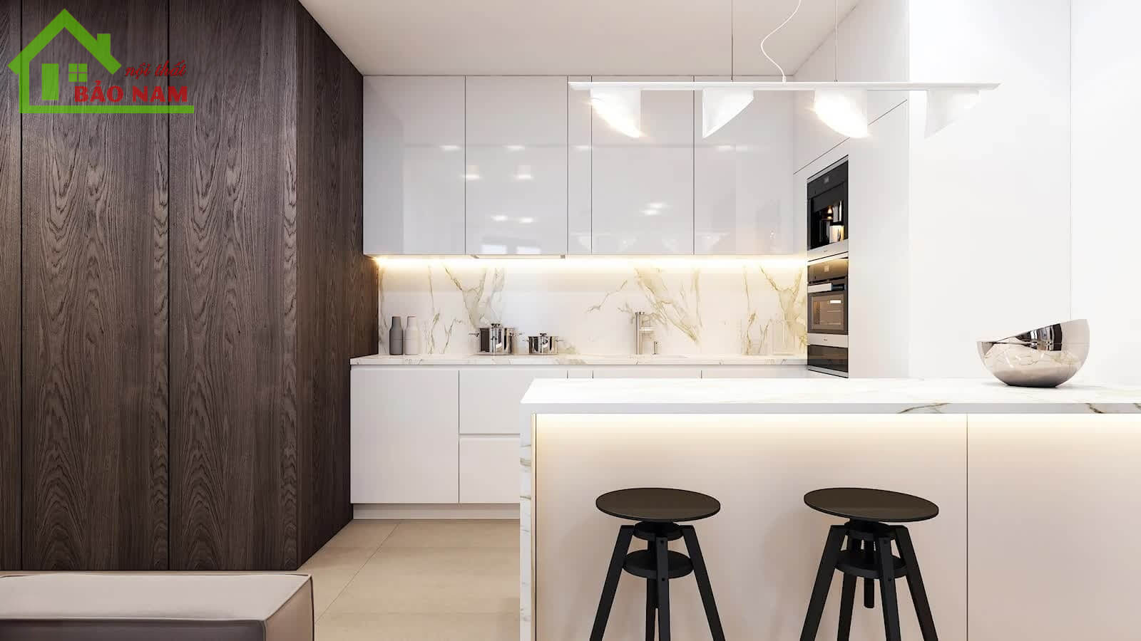 Tủ bếp an cường giá rẻ đẹp hcm - Đóng tủ bếp gỗ công nghiệp an cường